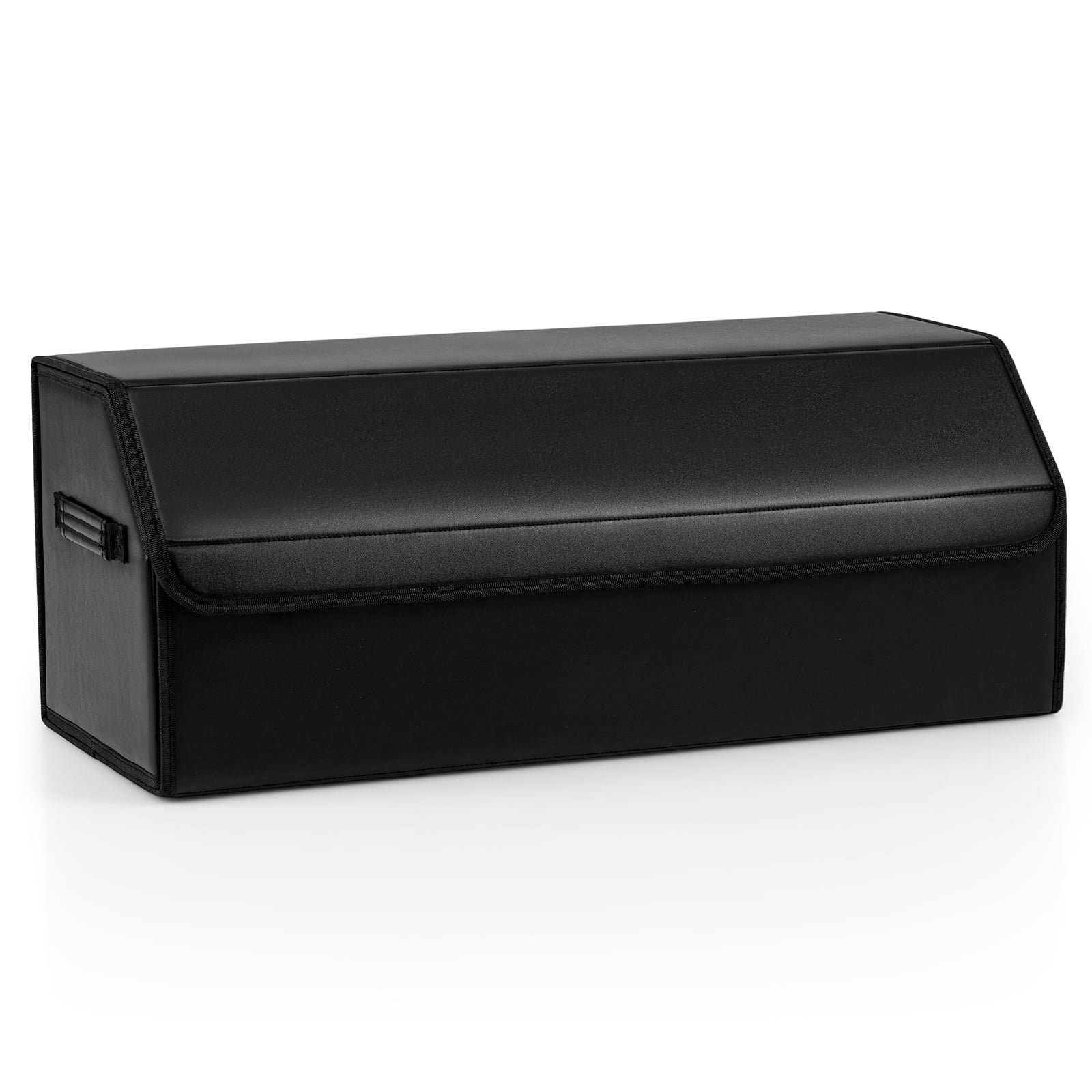 Sulankstomas Odinis Automobilio Bagažinės Organizatorius su Dangčiu ir Lankstoma Pertvara (Juoda)