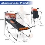 Sulankstomas arkadinis krepšinio žaidimas su elektronine taškų skaičiavimo sistema (Juoda)