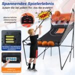 Sulankstomas arkadinis krepšinio žaidimas su elektronine taškų skaičiavimo sistema (Juoda)