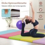 Sulankstomas gimnastikos kilimėlis su 5 segmentais ir rankenomis (Daugiaspalvė) – Paveikslėlis 4