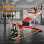 Sulankstomas reguliuojamas treniruočių suoliukas iki 200 kg (Raudona)