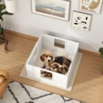 Vados dėžė mažiems ir vidutiniams šunims su reguliuojamu įėjimu ir neslystančiais padukais – Paveikslėlis 2