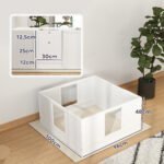 Vados dėžė mažiems ir vidutiniams šunims su reguliuojamu įėjimu ir neslystančiais padukais – Paveikslėlis 3