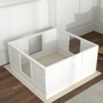 Vados dėžė mažiems ir vidutiniams šunims su reguliuojamu įėjimu ir neslystančiais padukais – Paveikslėlis 9