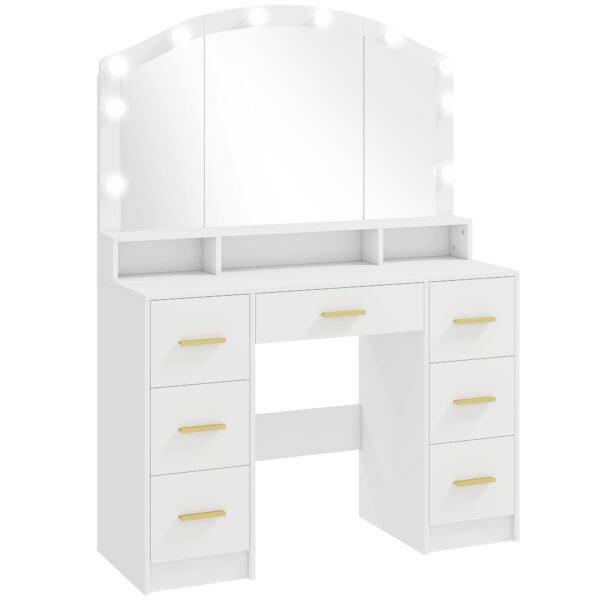 Toaletinis staliukas su veidrodžiu