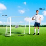 Tvirti futbolo vartai jaunimui su taikiniu