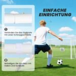 Tvirti futbolo vartai jaunimui su taikiniu