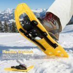 Vaikiški sniego batai su teleskopinėmis lazdomis ir krepšiu (Geltona) – Paveikslėlis 3