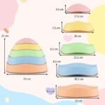 Vaikų balansiniai akmenys – neslystantys ir lavinantys (Daugiaspalvis) – Paveikslėlis 2