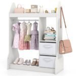 Vaikų persirengimo kampelis su veidrodžiu ir kabykla (Balta) – Paveikslėlis 5