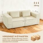 Velvetinė 3-vietė sofa su plačiais porankiais – Paveikslėlis 3