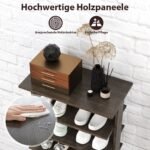 Vertikalus batų rūšiuotuvas su reguliuojamomis lentynomis (Pilka) – Paveikslėlis 4