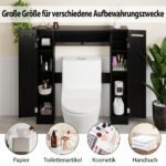 Virštualetinė pastatoma spintelė su reguliuojamomis lentynomis (Juoda) – Paveikslėlis 4