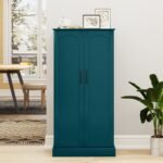 Virtuvės spintelė su 2 durimis ir 6 reguliuojamomis lentynomis (Žalia) – Paveikslėlis 3