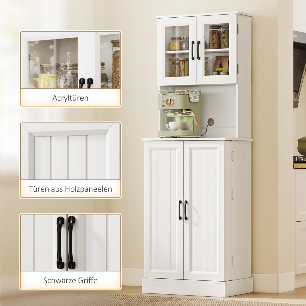 Virtuvės spintelė su darbo paviršiumi ir reguliuojama lentyna – Paveikslėlis 9