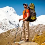 Lengvos sulankstomos žygio lazdos su greito užrakto sistema (Raudona) – Paveikslėlis 10