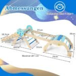 Montessori sulankstomas 3-in-1 kopimo rinkinys su lanku ir rampa (Natūrali) – Paveikslėlis 7