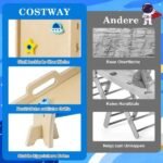 Montessori sulankstomas 3-in-1 kopimo rinkinys su lanku ir rampa (Natūrali) – Paveikslėlis 2