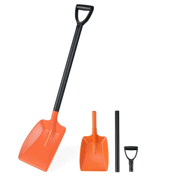 Nešiojamas universalus kastuvas su aliuminio kotu (Oranžinė)