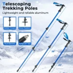 Sniegbačiai žygiams su kopimo pagalba ir reguliuojamomis lazdomis (Mėlyna) – Paveikslėlis 10