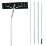 Teleskopinis stogo sniego valytuvas plastikiniu ašmeniu (Sidabrinė)