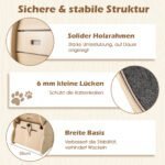 Didelis kačių treniruočių ratas su fiksavimo mechanizmu 101 cm (Natūrali) – Paveikslėlis 4