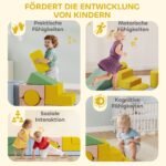 12 dalių minkštų konstravimo blokelių rinkinys su plaunamais kordo užvalkalais – Paveikslėlis 8