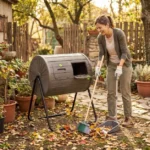 142L talpos dvigubų kamerų besisukantis komposteris (Kavos) – Paveikslėlis 3