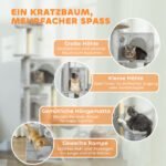 160 cm aukščio stabili kačių draskyklė su sisaliniais stulpais ir daugybe lygių – Paveikslėlis 4