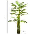 190 cm aukščio dirbtinė palmė vidaus ir lauko erdvėms