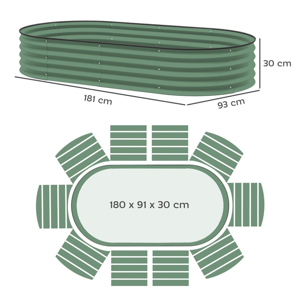 2 cinkuoto plieno pakeltos lysvės su atviru dugnu ir apsauginiu guminiu apvadu – Paveikslėlis 3