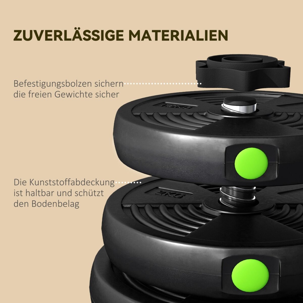 2-in-1 hantelių ir štangos rinkinys 30 kg – Paveikslėlis 7