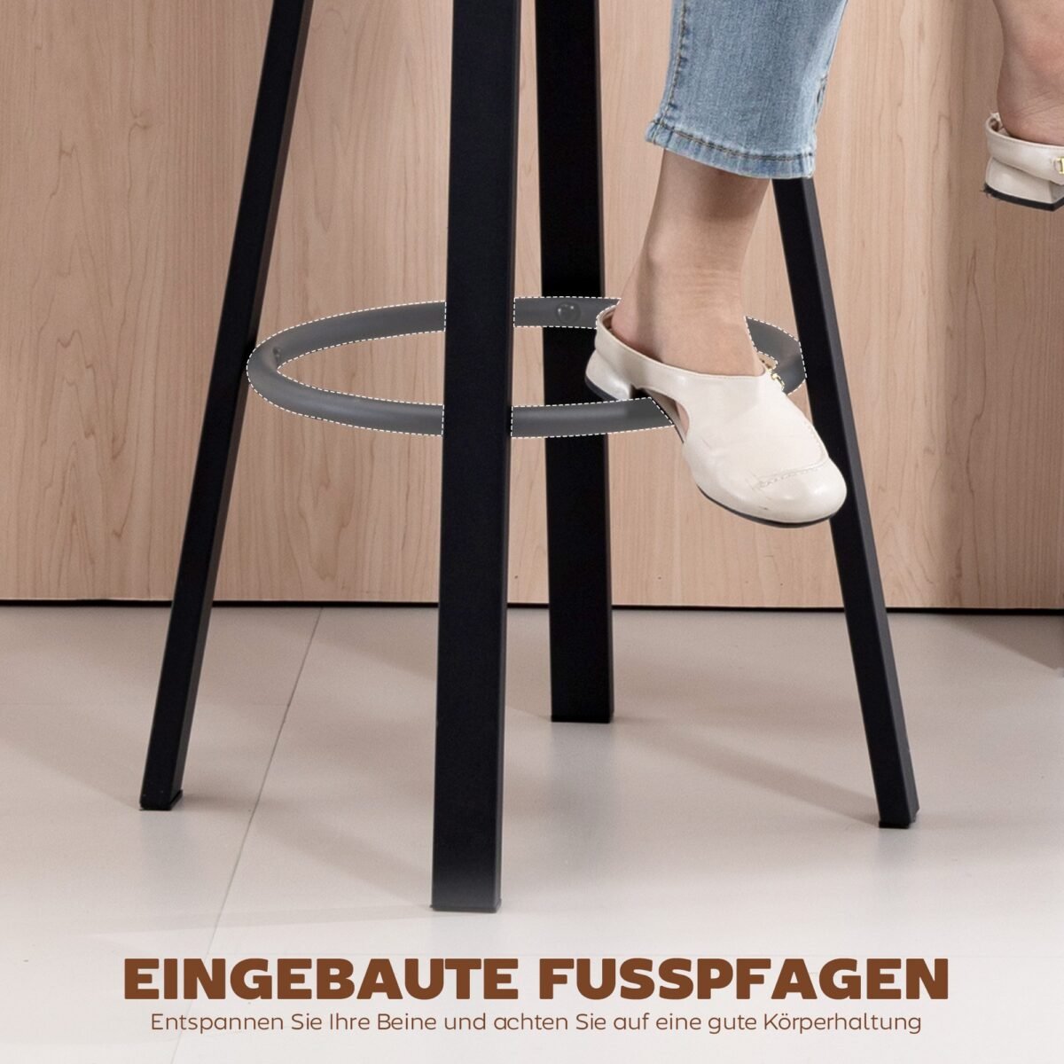 2 vnt. pasukamos baro kėdės su dirbtinės odos apmušalu, paminkštinta sėdyne ir paminkštintu atlošu – Paveikslėlis 8