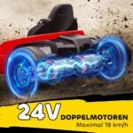 24V Elektrinis kartingas vaikams su drifto režimu ir reguliuojama sėdyne – Paveikslėlis 4