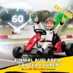 24V Elektrinis kartingas vaikams su drifto režimu ir reguliuojama sėdyne – Paveikslėlis 5