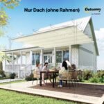 2,85 x 2 m pakaitinis sodo paviljono stogas su UV apsauga