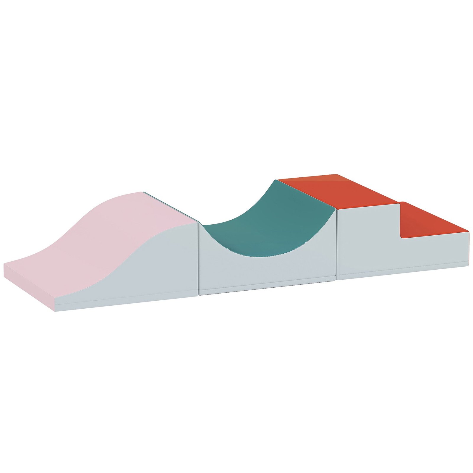 3 dalių dirbtinės odos ir porolono kopimo ir ropojimo rinkinys mažyliams