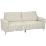 3-vietė sofa su kordo apmušalu ir nugaros pagalvėlėmis
