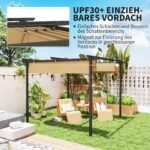 3 x 3 m Sodo pergola su ištraukiamu stogu – Paveikslėlis 4