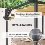 3 x 3 m Sodo pergola su ištraukiamu stogu – Paveikslėlis 5