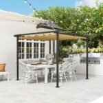 3 x 3 m Sodo pergola su ištraukiamu stogu – Paveikslėlis 8