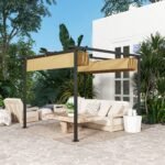 3 x 3 m Sodo pergola su ištraukiamu stogu – Paveikslėlis 9