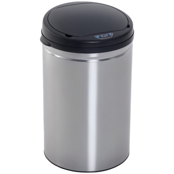 30 l automatinė nerūdijančio plieno šiukšliadėžė su judesio jutikliu ir švelniu uždarymu