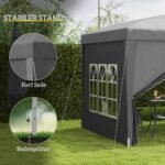 3x3 m Sulankstomas Paviljonas su 4 Šoninėmis Sienomis ir UV apsauga – Paveikslėlis 6