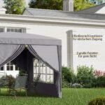 3x3 m Sulankstomas Paviljonas su 4 Šoninėmis Sienomis ir UV apsauga – Paveikslėlis 7