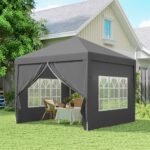 3x3 m Sulankstomas Paviljonas su 4 Šoninėmis Sienomis ir UV apsauga – Paveikslėlis 8