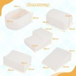 5 dalių putplasčio blokelių žaidimų rinkinys vaikams su kamuoliukų baseinu (Smėlio) – Paveikslėlis 2