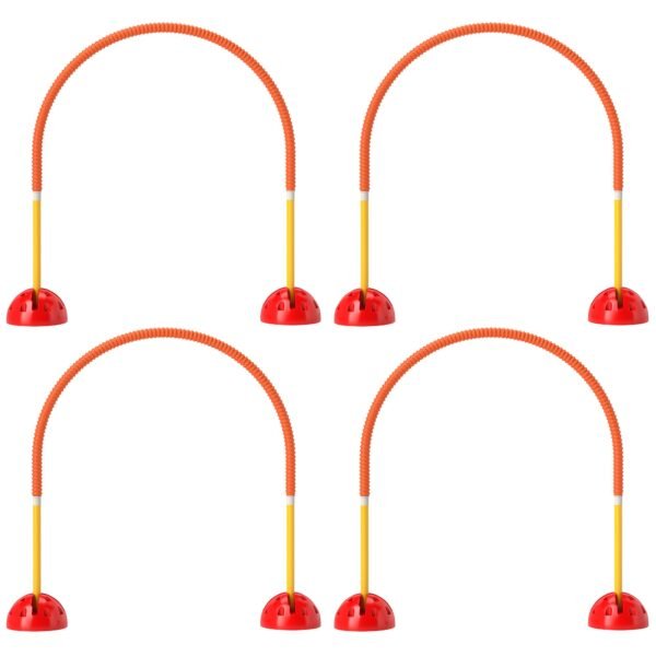 5 dalių šunų vikrumo treniruočių rinkinys su reguliuojamo pločio varteliais ir nešiojimo krepšiu