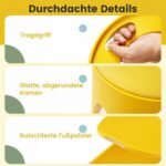 8 vnt. sukraunamos plastikinės taburetės be atlošo (Įvairiaspalvė) – Paveikslėlis 3