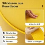 8 vnt. sukraunamos plastikinės taburetės be atlošo (Įvairiaspalvė) – Paveikslėlis 4